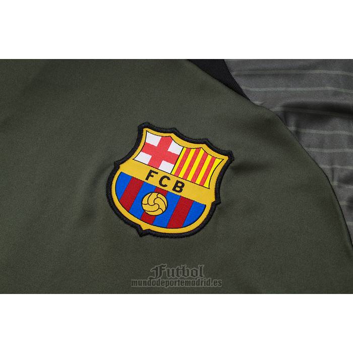 Chandal del Barcelona Manga Corta 2023-2024 Verde Oscuro - Pantalon Corto